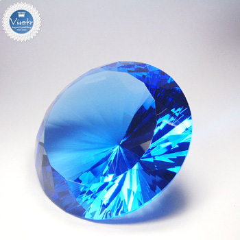 クリスタルダイヤ #120 ブルー 16面カット上質