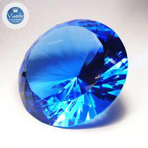 クリスタルダイヤ #150 ブルー 16面カット上質