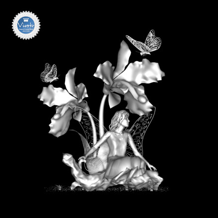 3Dクリスタル 花の妖精 写真版