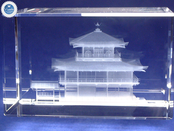 3Dクリスタル 金閣寺 写真版