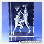 3Dクリスタル バスケットボール 写真版