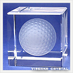 3Dクリスタル ゴルフボール 写真版