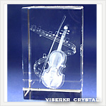 3Dクリスタル ヴァイオリン 写真版