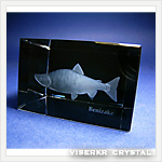 3Dクリスタル  紅鮭 写真版